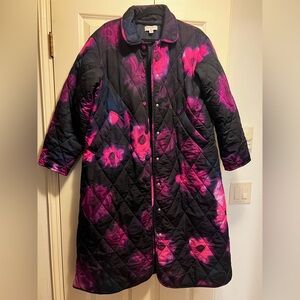 Rachel Comey x Target Smudge Pink & Purple Floral Quilted Jacket